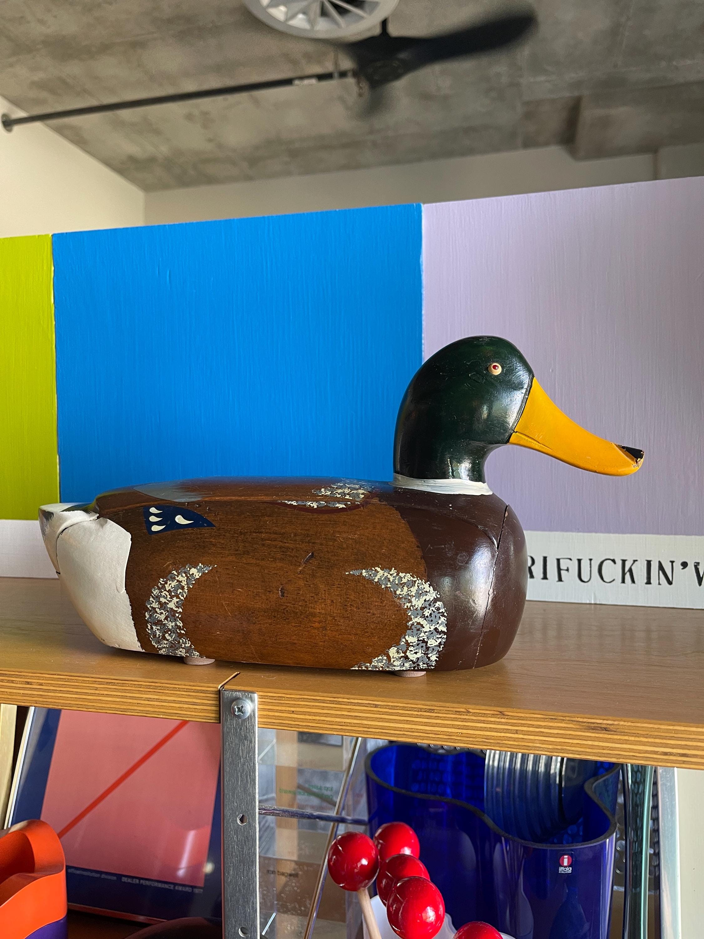 Vintage Telemania Mallard Duck Decoy Wood Landline Phone - Etsy