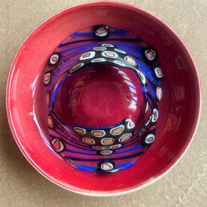 Signed Memphis Design Ceramic Glass Fused Wall Sculpture Postmodern