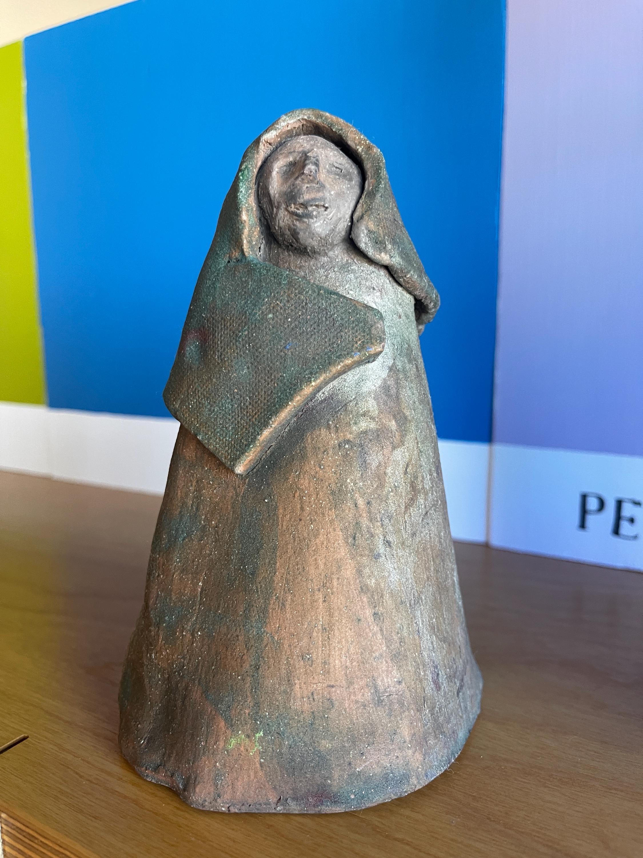 Brutalist Sculpture Form Signed Studio Ceramic Art