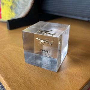 81er Erstflug 767 Lucite Gedenkblock Konstantin Washington