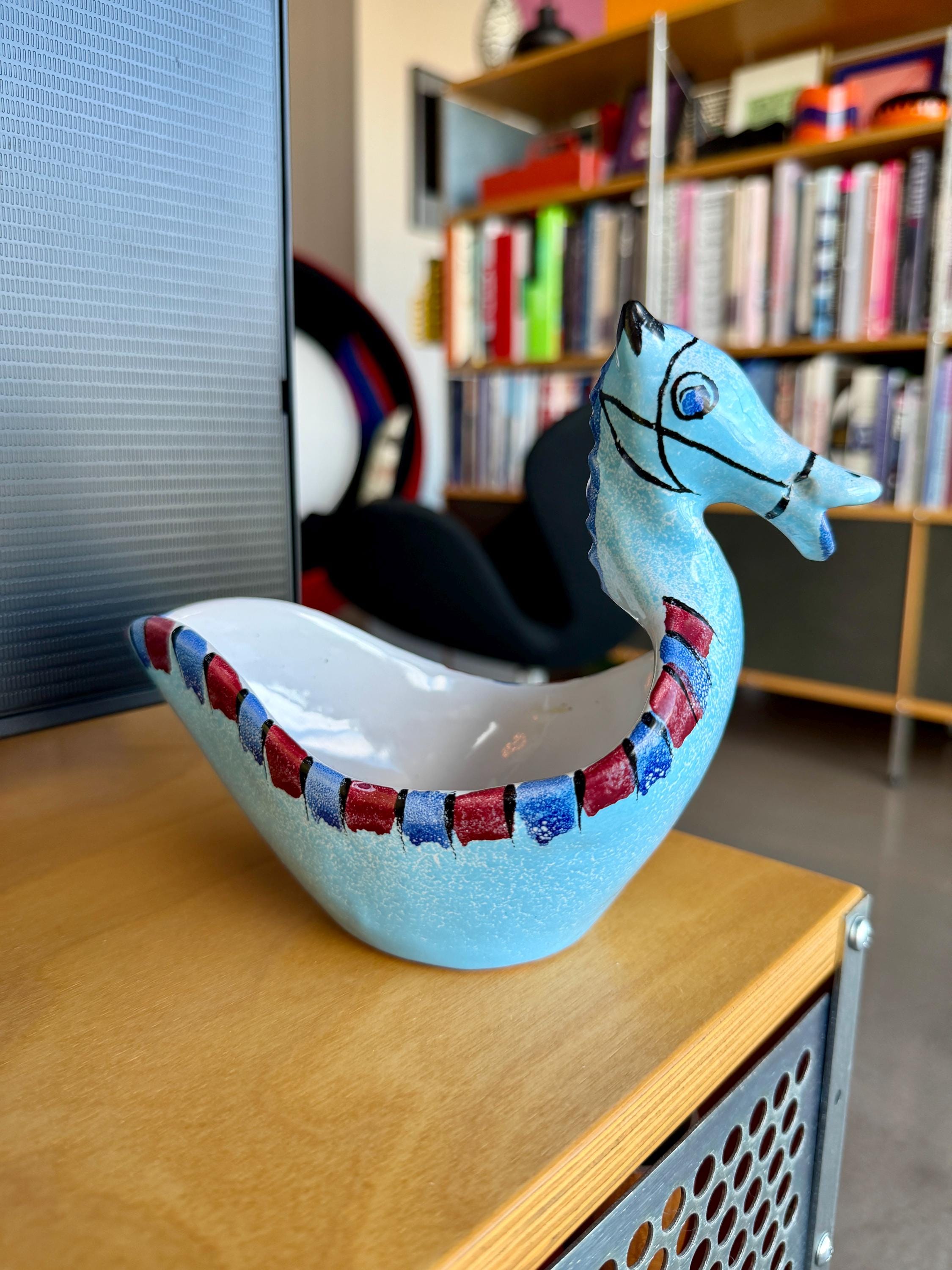 FLAVIA BITOSSI イタリア製 馬と人物の置物 Blue Bitossi Horse - Etsy
