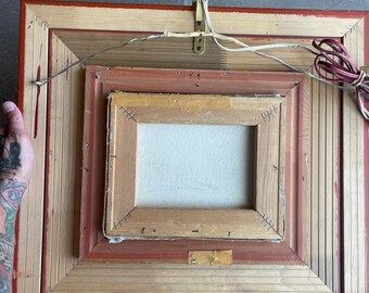 60年代の海景油絵 額入り写真 ライトアートランプ - Etsy 日本