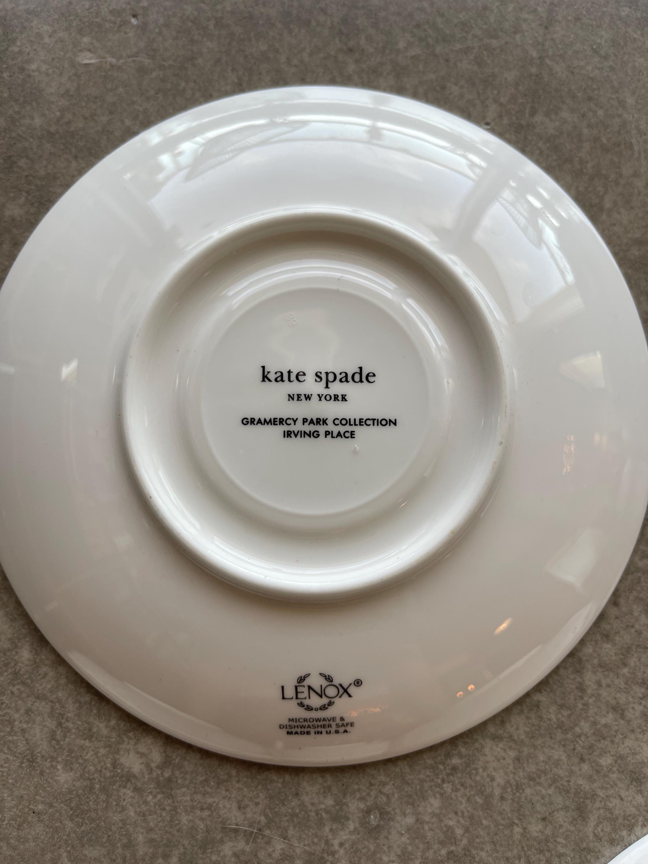 Geometric Gramercy Park Lenox Small Plate Set Kate Spade - Etsy 日本