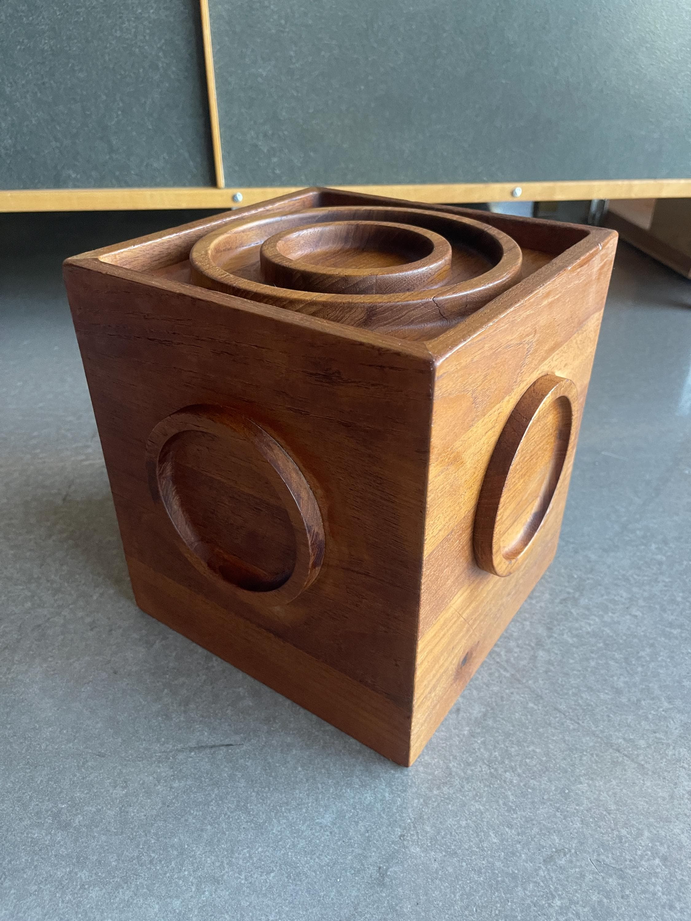 Jens Quistgaard Dansk Staved Teak Ice Bucket Danish Modern
