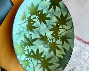 Vintage Signed Mackintosh Enamels Copper Tray Mid Century Modern Dish