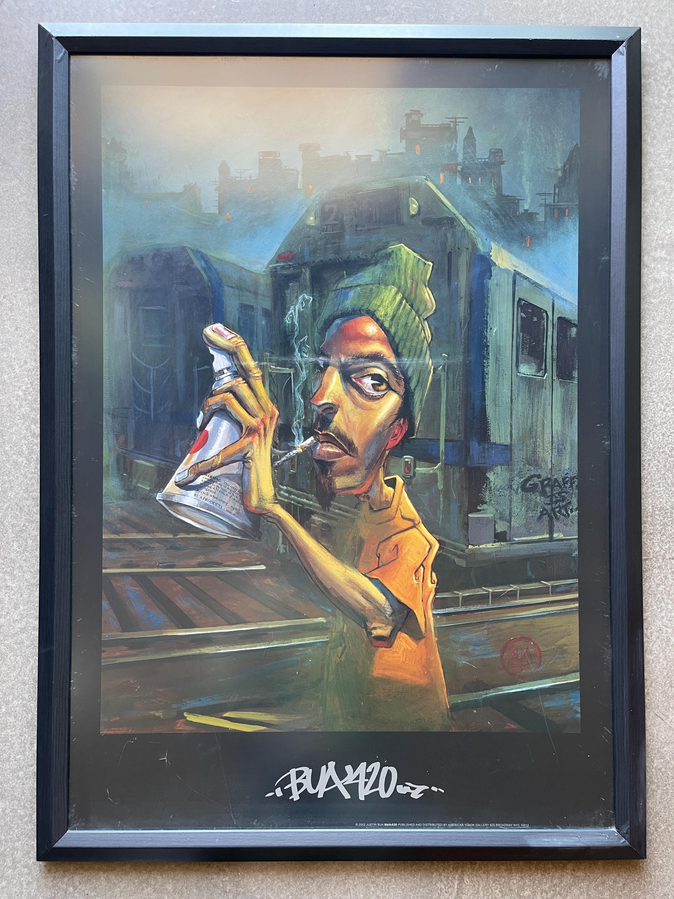 Jazz Quintet(ジャスティン ブア)額装済ポスター Bua 420(ジャスティン