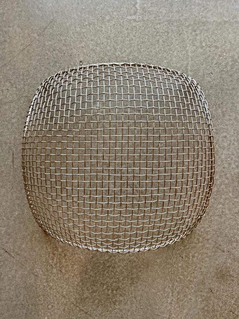 Postmodern Stainless Metal Wire Woven Catchall Stash Bowl image 8