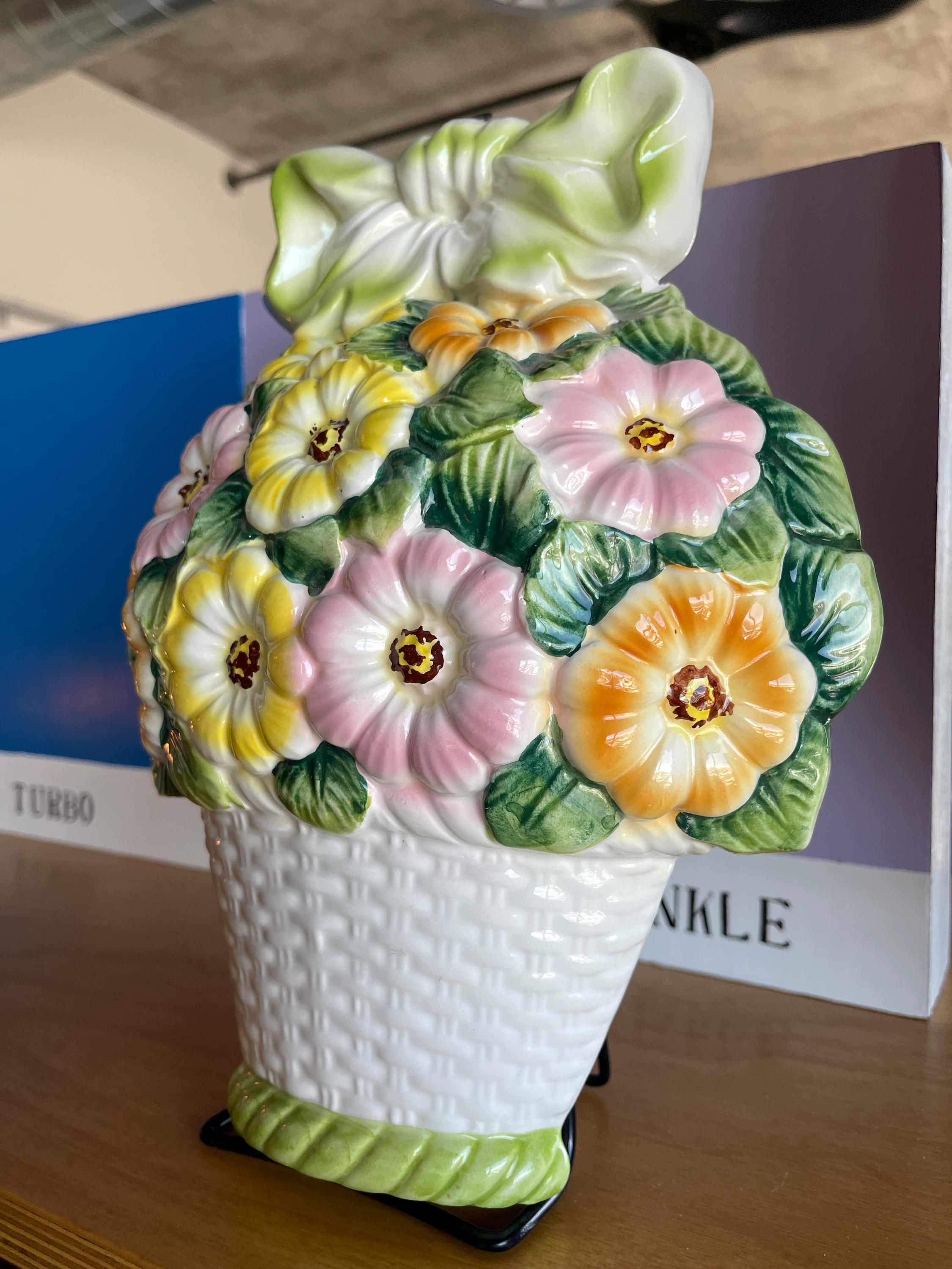 60年代 カポディモンテ イタリア 陶器 花 壁飾り 彫刻 - Etsy 日本