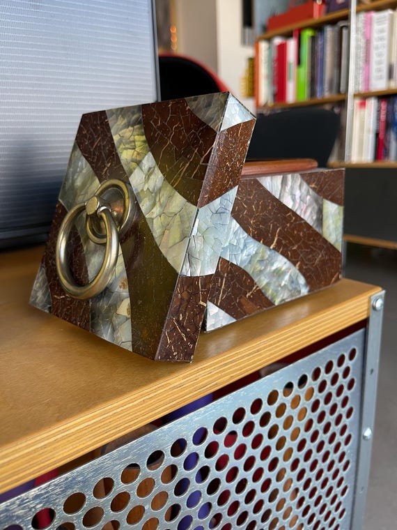 Postmodern Tessellated Polished Shell Maitland Sm… - image 1