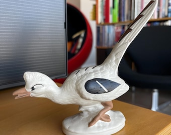 Escultura vintage de los pueblos nativos americanos de Roadrunner Nickett