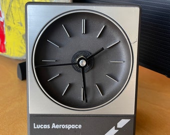 Space Age Lucas Aerospace Aachen Germany Quartz Desk Clock