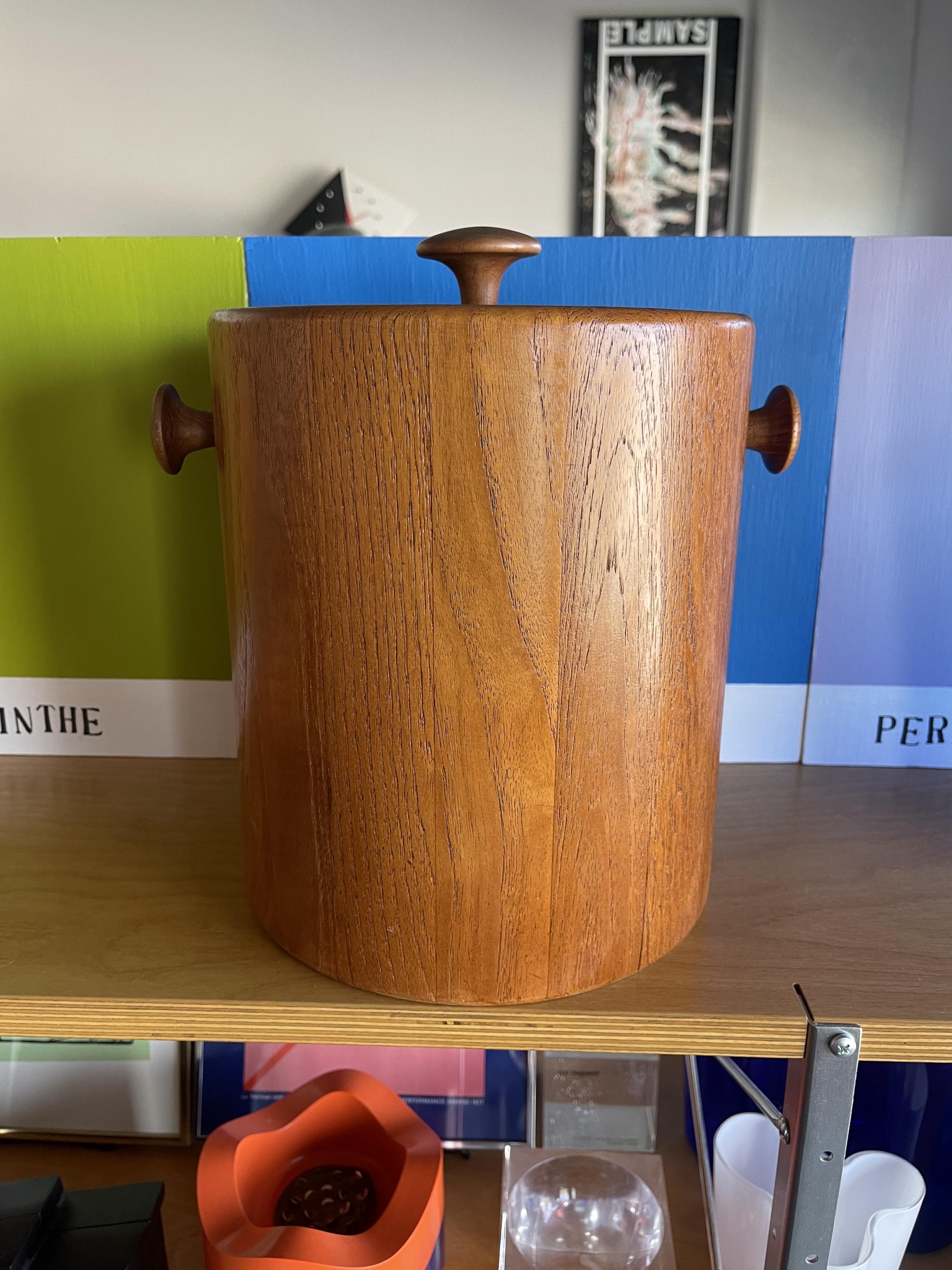 Danish Modern Flemming Digsmed Staved Teak Ice Bucket Nissen - Etsy