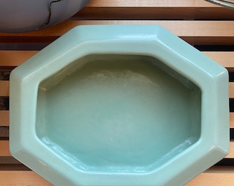 30s Tepeco Pottery Modern Celadon Turquoise Planter