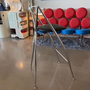 80s Postmodern Hiroyuki Yamakado Cinderella Space Age Folding Stool Paris France