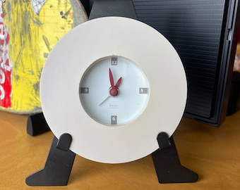 Michael Graves Desk Clock Postmodern Biomorphic Footed Organic Design Alarm