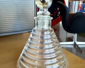 Decantador de perfume en botella de vidrio vintage Beehive Bitters