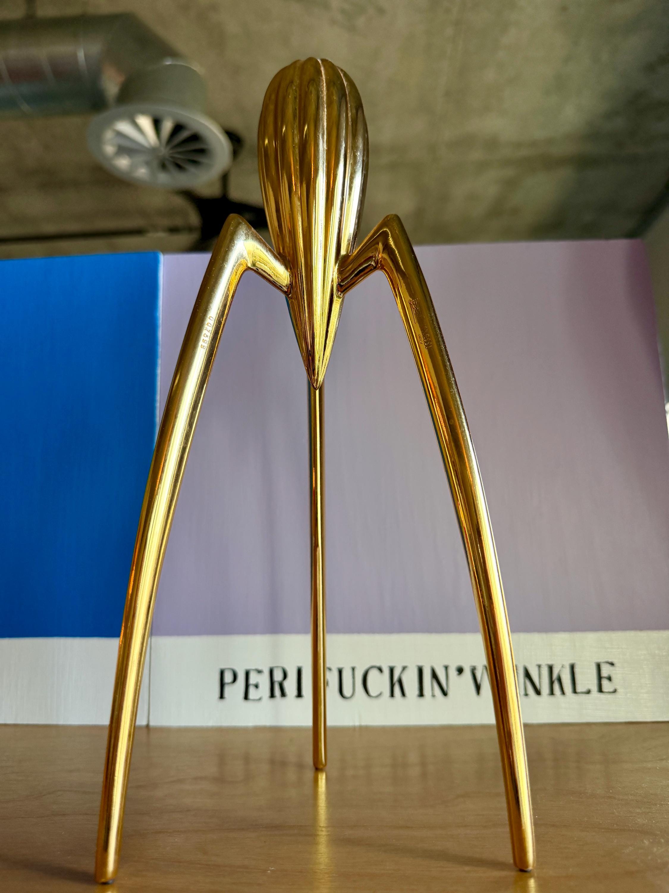 Rare Philippe Starck 24K Gold Juicy Salif Sculpture Juicer Limited