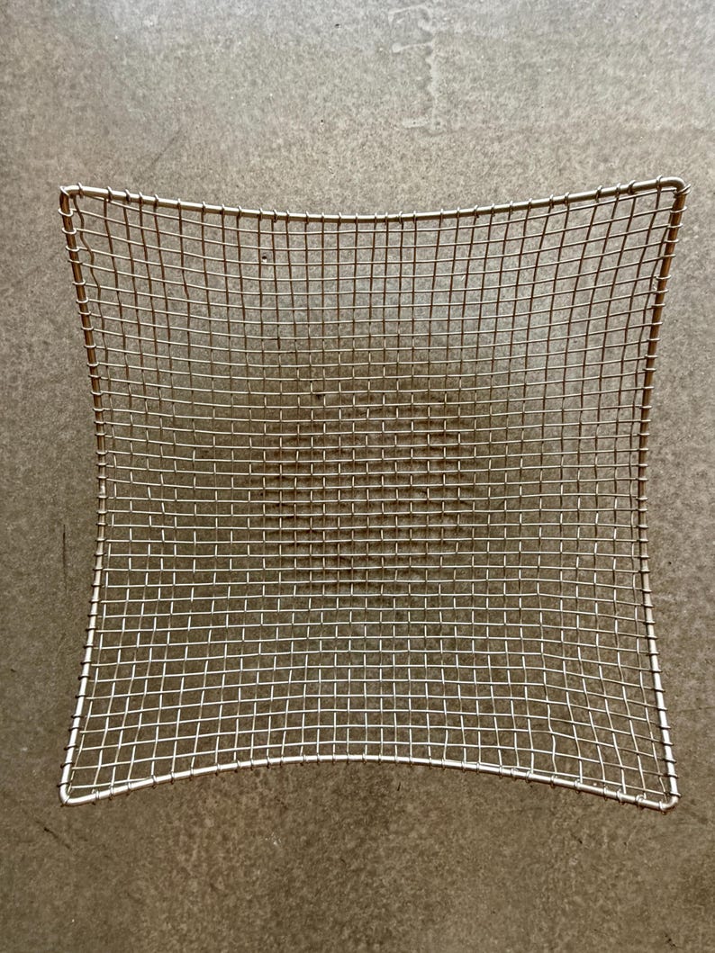 Postmodern Stainless Metal Wire Woven Catchall Stash Bowl image 6