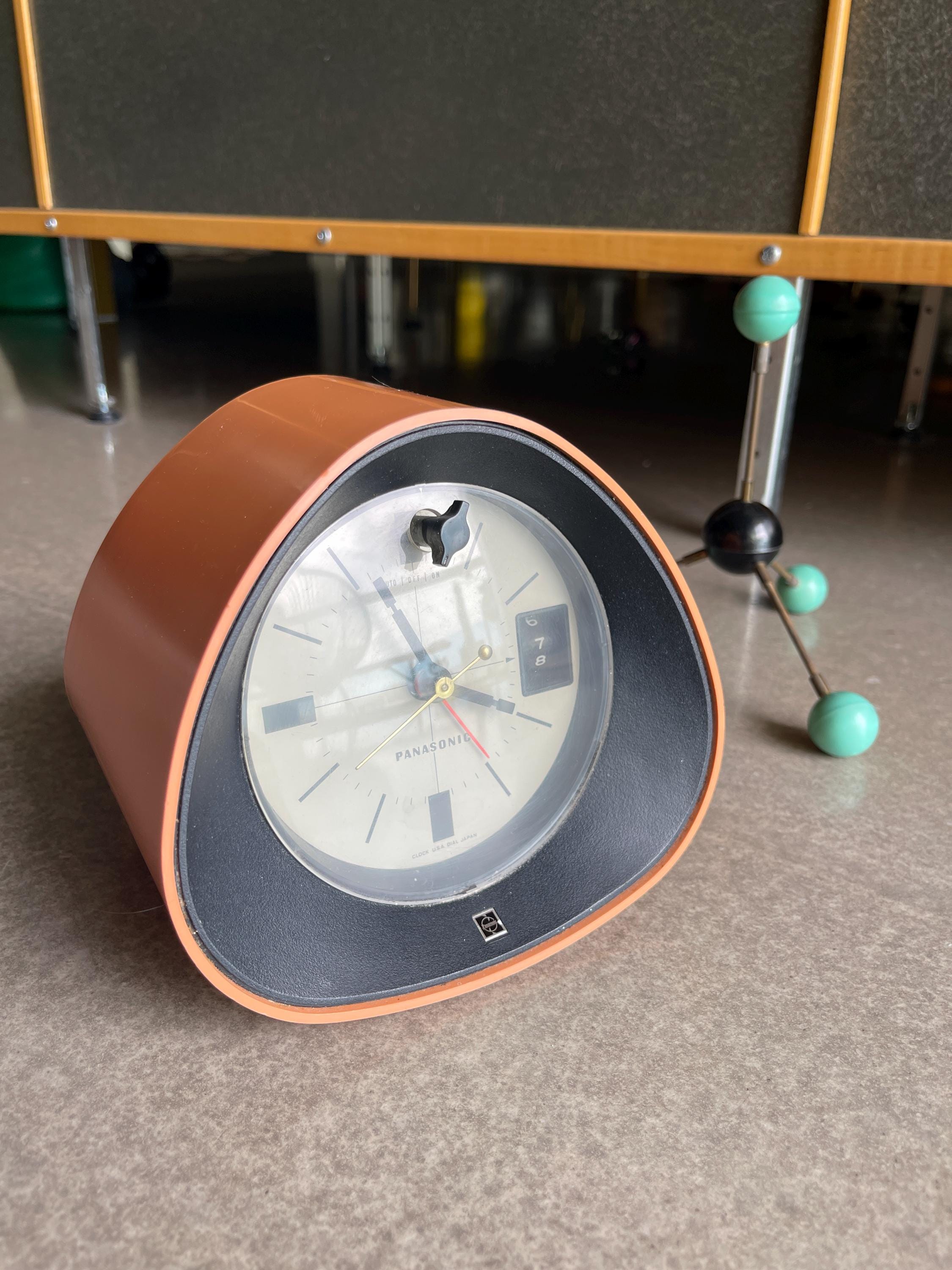 60s Panasonic the Spencer Radio Electric Alarm Clock Space Age