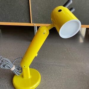 Vintage Scandinavian Monica Mulder Yellow Articulating Giraffe Lamp