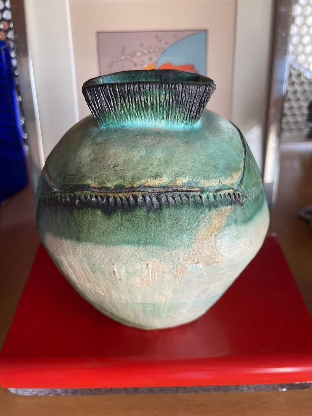 Postmodern Biomorphic Stitched Panel Signed Ceramic Studio Vase - Etsy