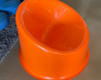 Silla Panto Pop de Verner Panton vintage, diseño innovador