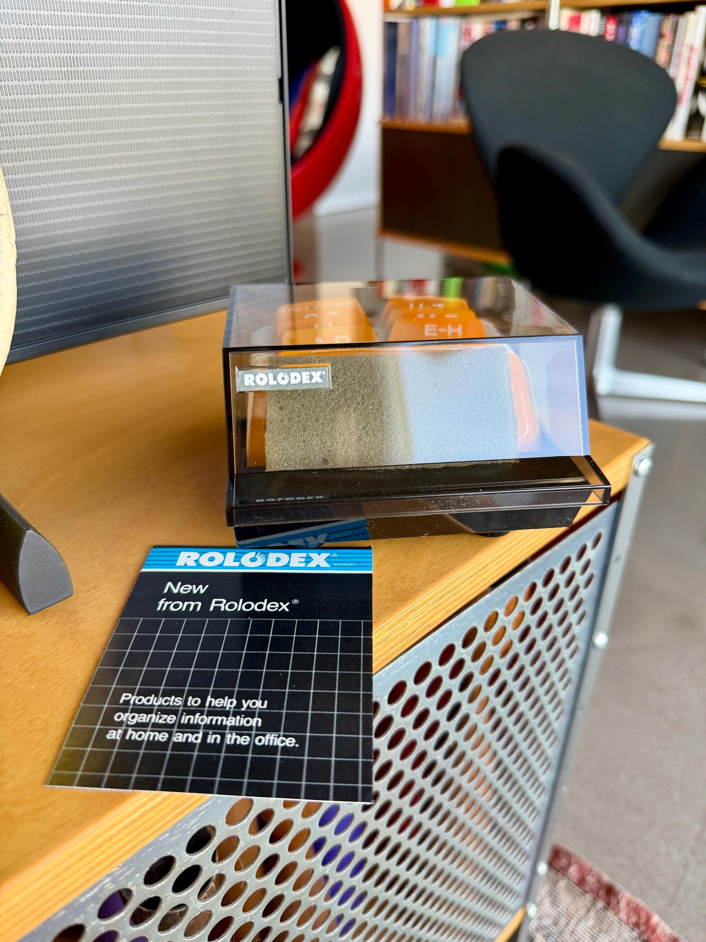 80s Rolodex S-300C 125 Card Petite Covered File Desk Organizer NIB ...
