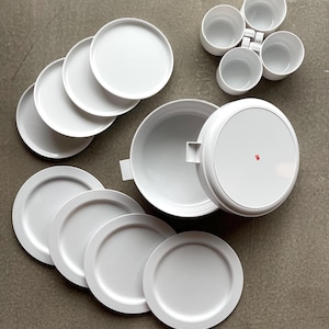 Space Age Per Alimenti Italy Set Vintage Plastic Heller Style Dinnerware