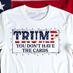 Trump Zelensky Retro Sie haben nicht die Karten lustig, Retro politische Strategie, lustiges politisches Satire T-Shirt, urkomischer politischer Kommentar