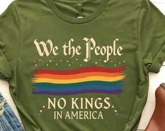 We The People No Kings In America Shirt, Patriotic Political Tee, Founding Fathers Inspired T-Shirt, American Democracy Shirt, Pro Democracy