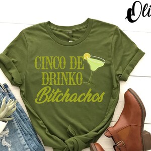 Cinco De Drinko Bitchachos T-Shirt, Funny Cinco De Mayo Drinking T-Shirt, Mexico Drinking Shirt, Mexican Party Shirt, Hispanic Party Shirt
