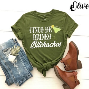Cinco De Drinko Bitchachos T-Shirt, Funny Cinco De Mayo Drinking T-Shirt, Mexico Drinking Shirt, Mexican Party Shirt, Hispanic Party Shirt
