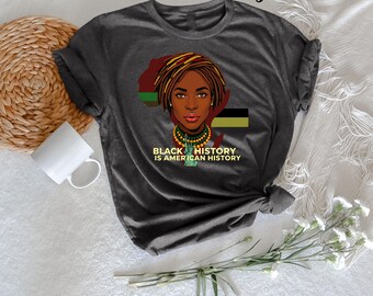 PICKID Black History Month T-Shirt For Women - Graphic Tee With "It's The Black History For Me" Print, Short Sleeve - View #3