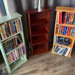 Wooden Bookcase Author’s Collection Bookshelf Solid Pine