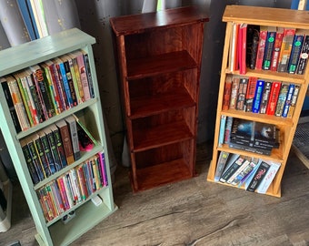 Wooden Bookcase Author’s Collection Bookshelf Solid Pine
