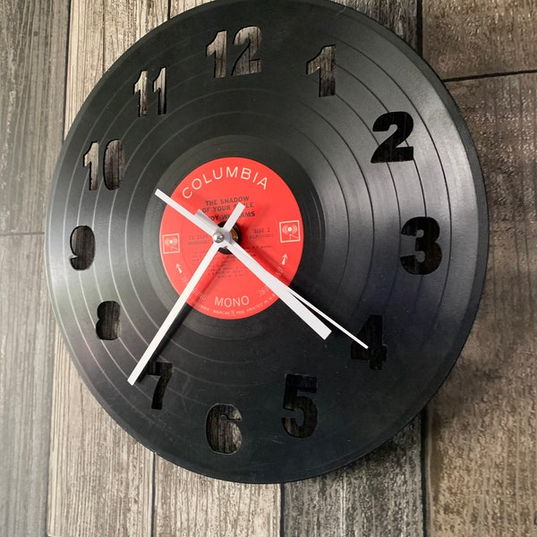 Vintage Vinyl Record Clock