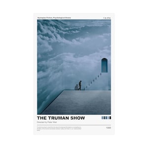The Truman Show Retro Movie Poster Digital Download I Retro Movie Poster I Retro Poster Digital Download