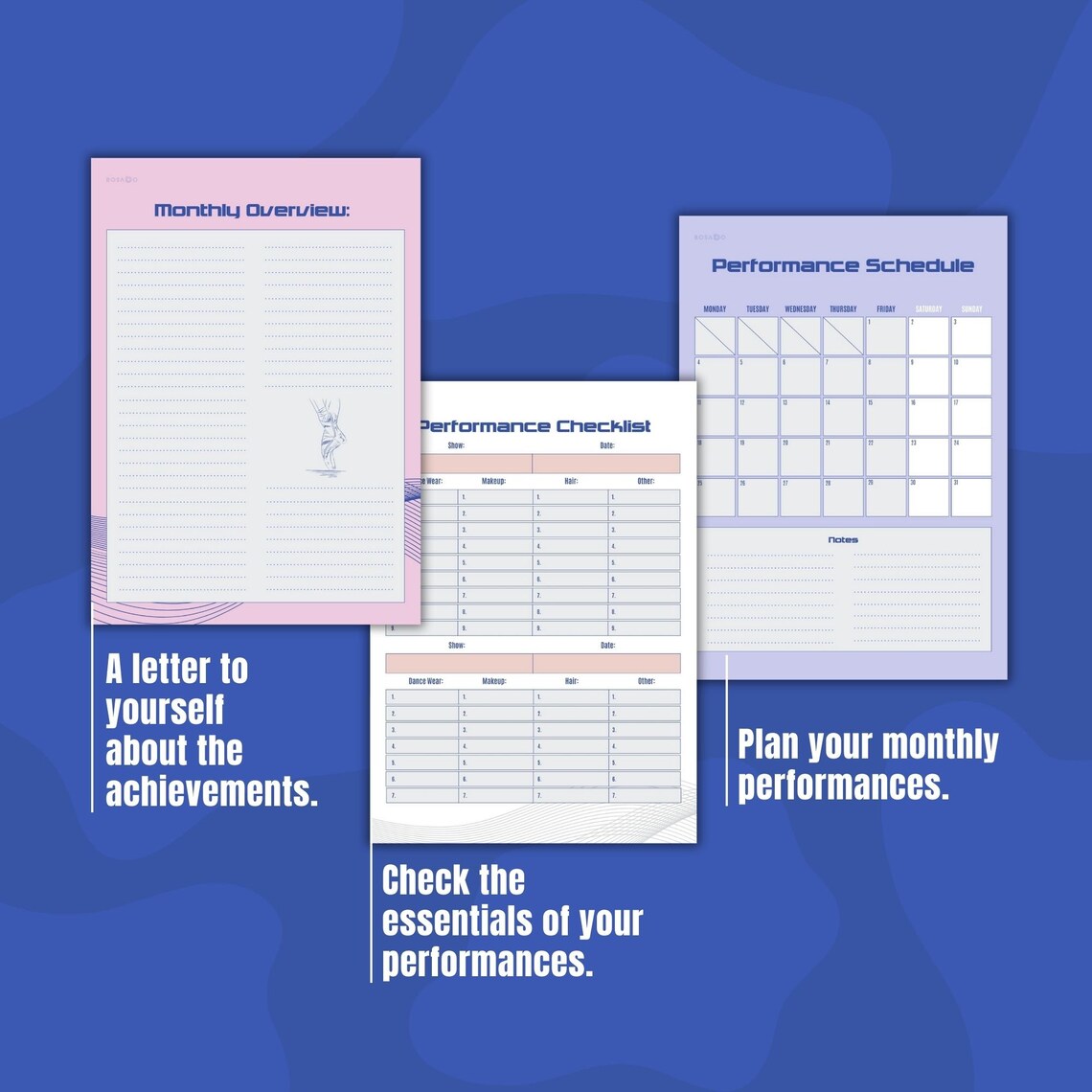 Printable Ballet Journal Digital Ballet Planner Ballet Gifts Printable ...