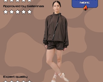 Warm-Up Suit - Workout Set - Tracksuit- Ballet Outfit - Ballet Jacket - Ballet Shorts - Ballet Wear - Ballet Core - Ballet Gifts - Bosaddo
