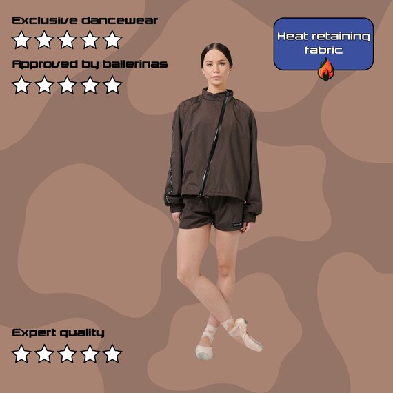 Warm Up Suit Workout Set Tracksuit Ballet Outfit Ballet Jacket Ballet Shorts Ballet Wear Ballet Core Ballet Gifts Bosaddo