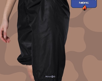 Pantalones cortos deportivos largos - Calentamiento - Calentamiento de baile - Pantalones cortos negros largos - Pantalones cortos de ballet - Ropa de baile - Regalos de ballet - Conjunto de entrenamiento - Baile - Bosaddo