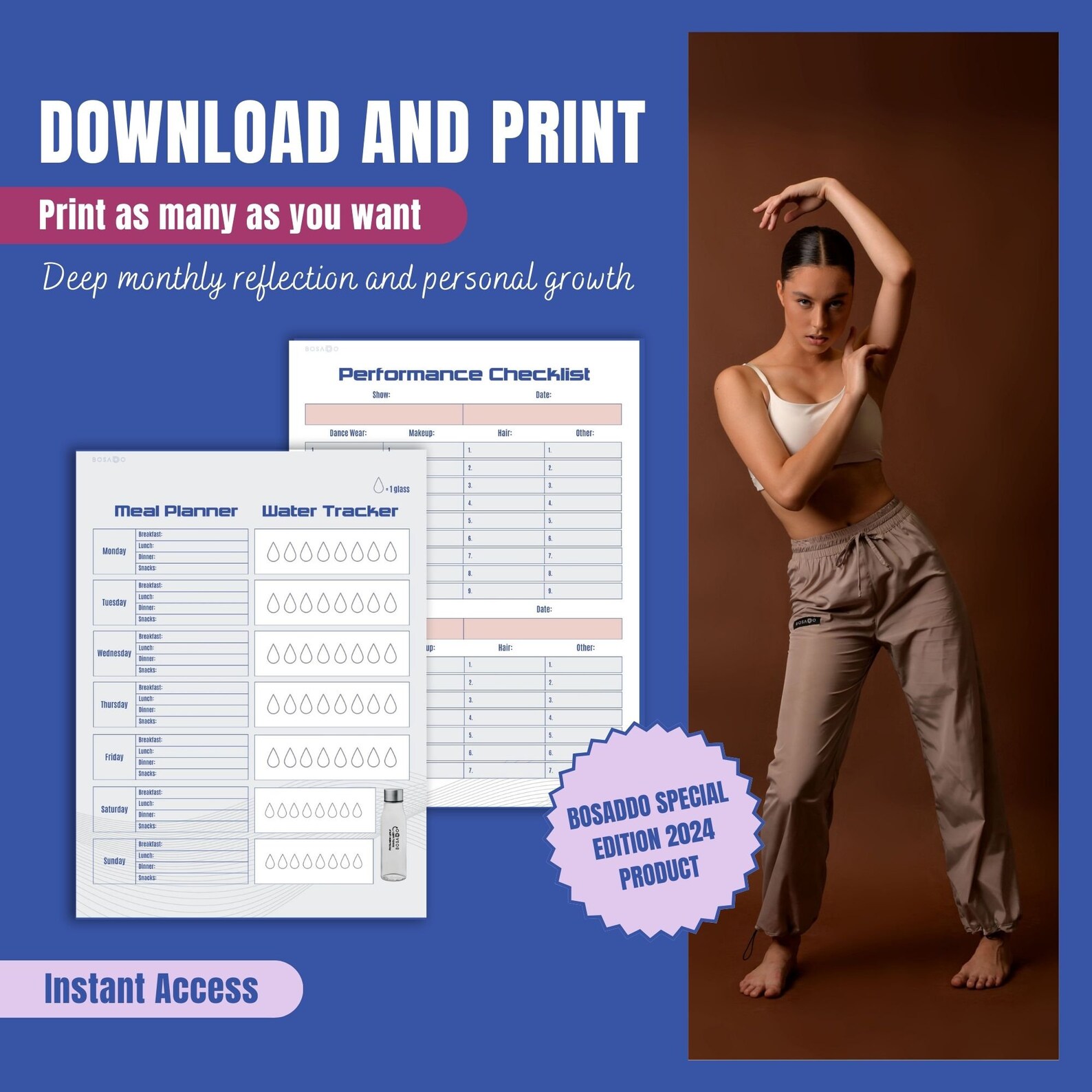 Printable Ballet Journal Digital Ballet Planner Ballet Gifts Printable ...