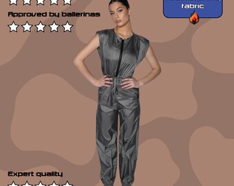 Warm-up Jumpsuit - Ballet Jumpsuit - Sports - Ballet Warm-Up Overalls - Onesie - Romper - Ballet Gift - Exercise - Dancewear - Bosaddo