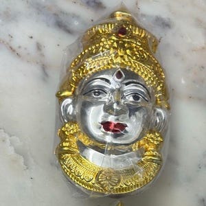 German Silver Varalakshmi Devi Idol, Amman Alangaram, Pooja Gift