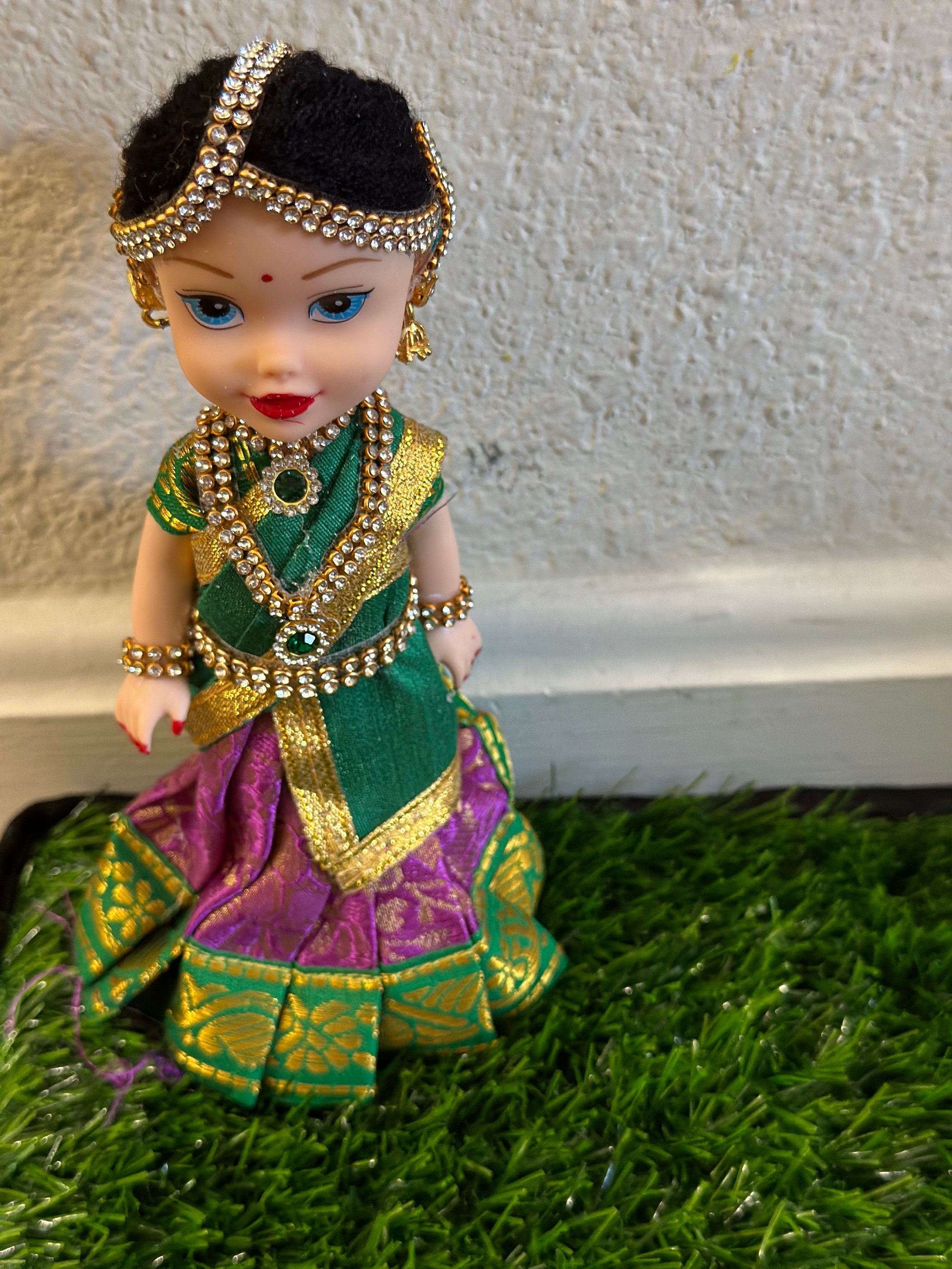 Welcome Doll for Sankranthi Decoration/golu dolls /Welcome Indian girl for  House warming,marriage,Lehenga Dolls,halfsaree,Baby shower