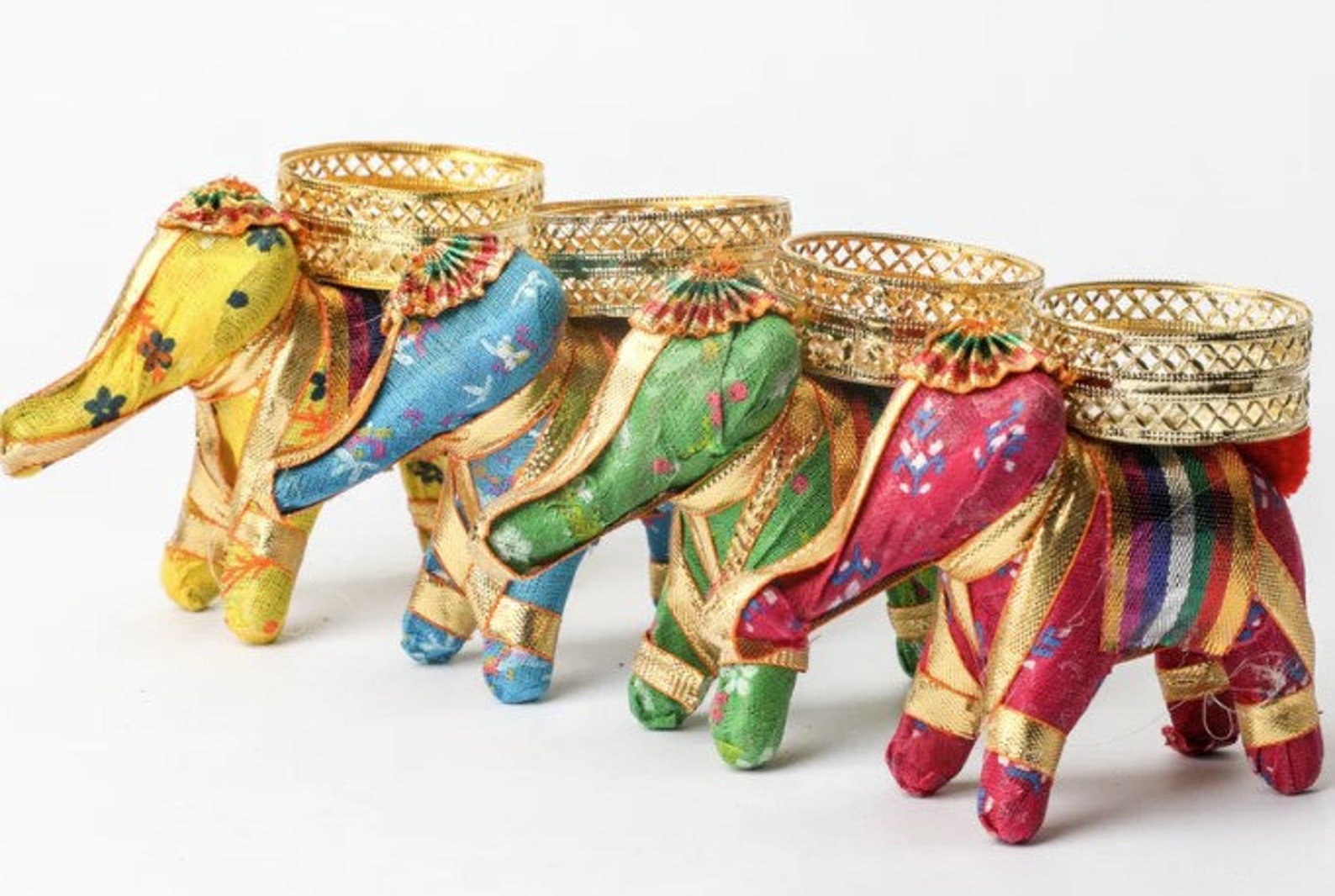 Handcrafted Elephant Tea Light Holder, Diwali Home Decor - Etsy