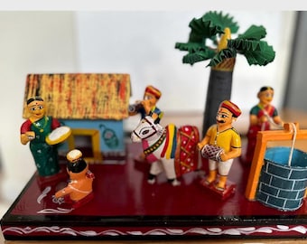House Warming Set /Sankranthi Kondapalli sets   for home decor/ gifting purpose , Bommala Koluvu/Golu Dolls /Kondapalli Bommalu