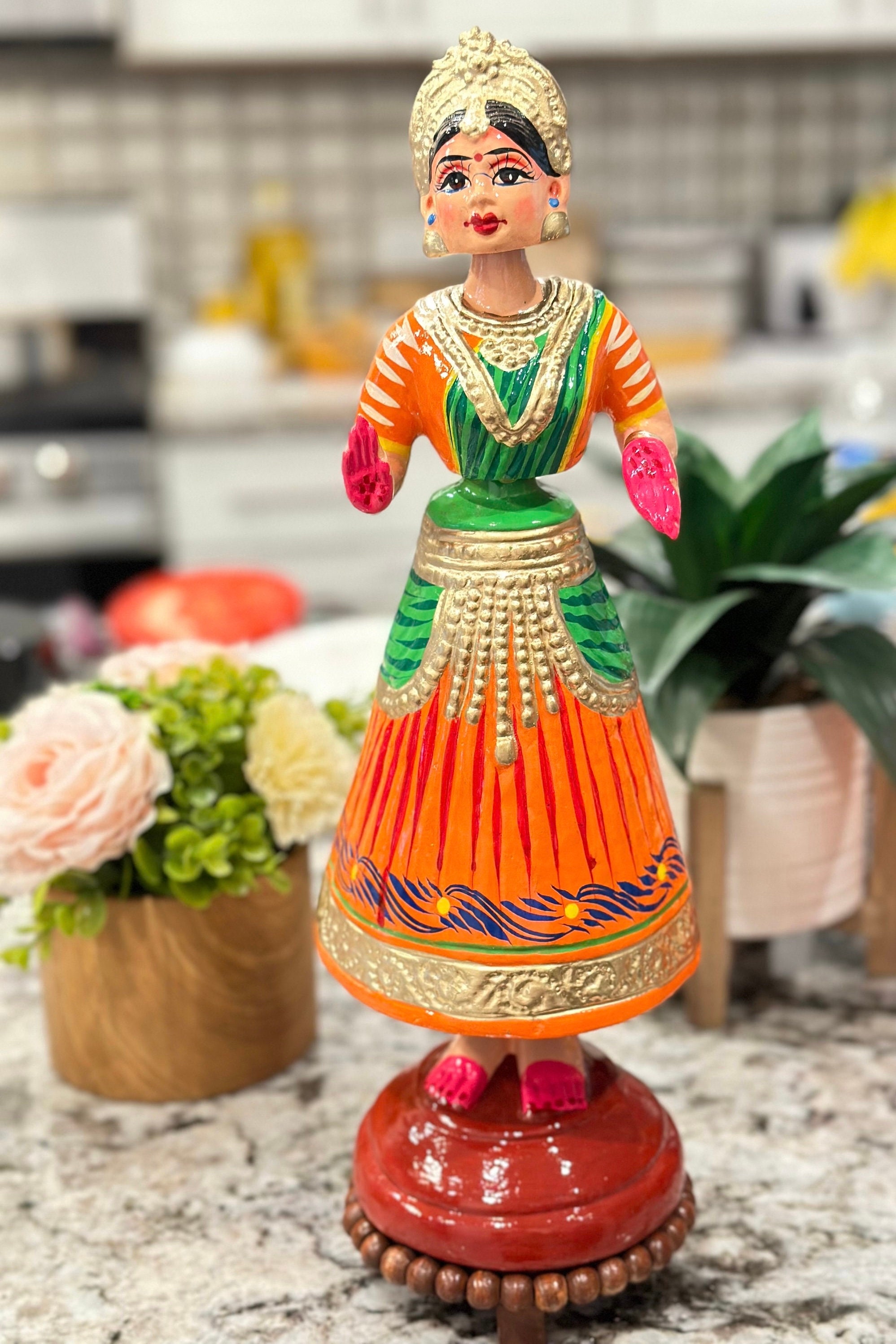 Kondapalli Buttabomma Dancing Doll, Pooja Decor, Sankranthi Gift