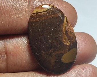 Cappuccino Jasper Stone, Cappuccino Jasper Cabochon, Loose Gemstone, Smooth Polish Cappuccino Jasper Gemstone, Ct 26.85 Size,43X22X7MM