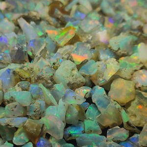 Natural Opal Raw Lot A One Quality Ethiopian Welo Fire Opal Rough Use For Jewelry Making Opal Crystal Opal Stone Large Opal Raw 10 MM To 15 MM